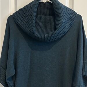 LOFT Deep Teal Cowl Neck Sweater